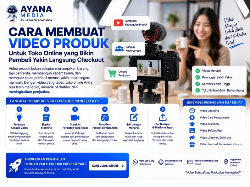 Cara Membuat Video Produk untuk Toko Online yang Bikin Pembeli Yakin Langsung Checkout