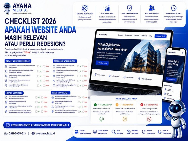 Checklist 2026: Apakah Website Anda Masih Relevan atau Perlu Redesign?