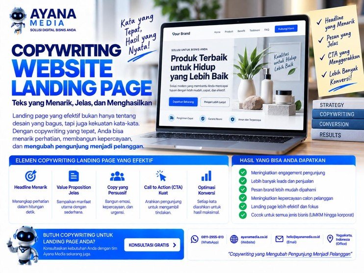 Copywriting Website: Cara Menulis Landing Page yang Bisa Mengubah Pengunjung Jadi Pelanggan