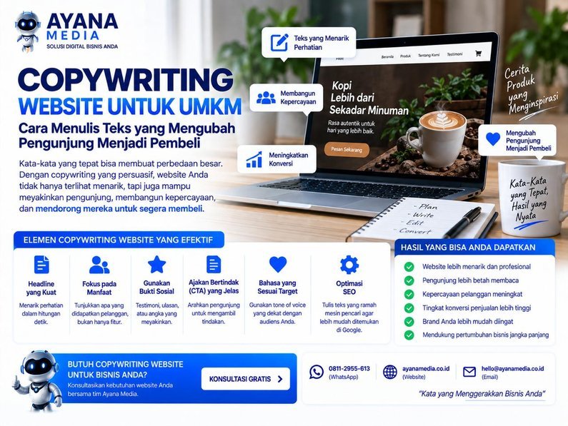 Copywriting Website untuk UMKM: Cara Menulis Teks yang Mengubah Pengunjung Menjadi Pembeli