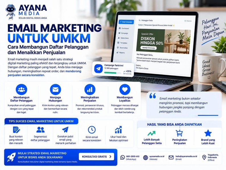 Email Marketing untuk UMKM: Cara Membangun Daftar Pelanggan dan Menaikkan Penjualan