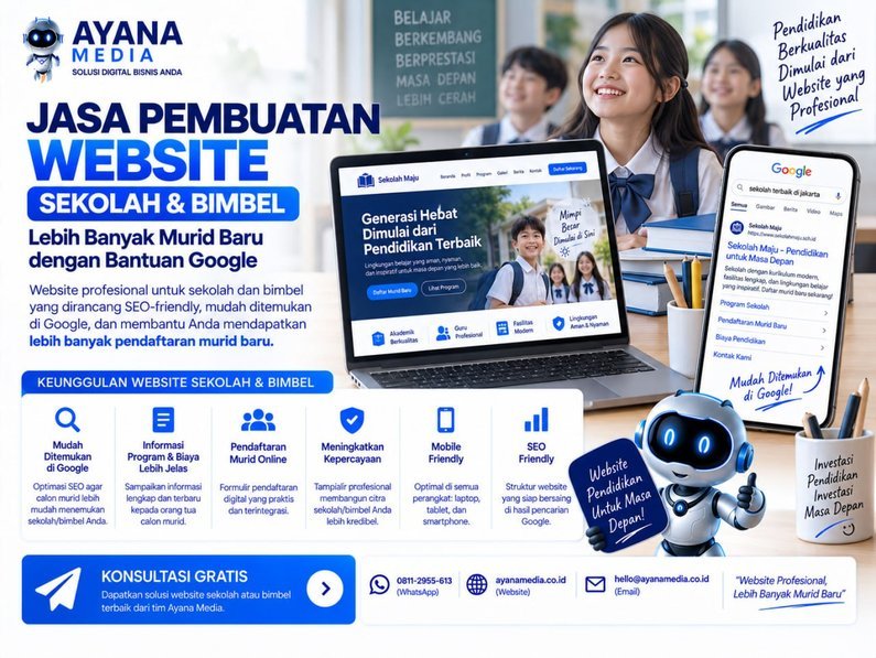 Jasa Pembuatan Website Sekolah dan Bimbel: Cara Mendaftarkan Murid Baru lewat Google