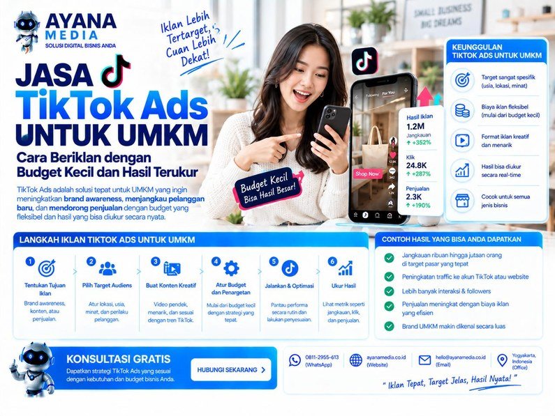 Jasa TikTok Ads untuk UMKM: Cara Beriklan dengan Budget Kecil dan Hasil Terukur