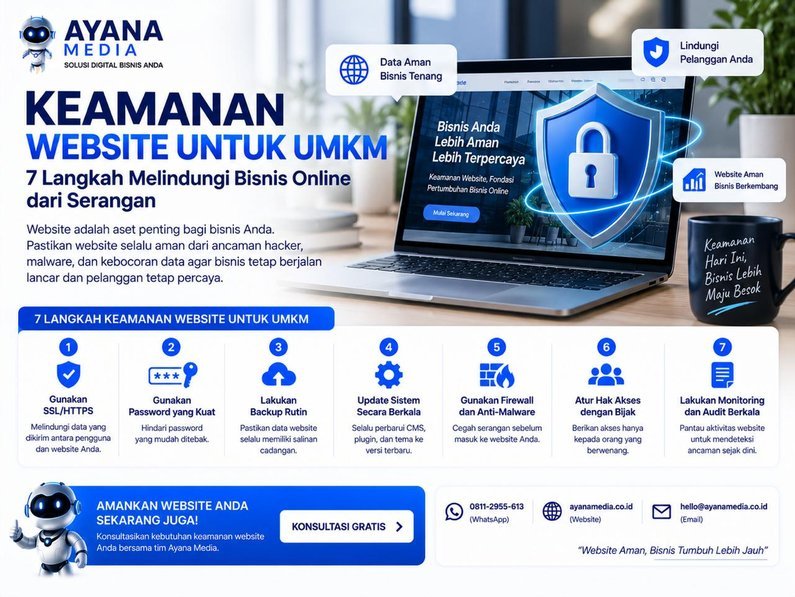 Keamanan Website untuk UMKM: 7 Langkah Melindungi Bisnis Online dari Serangan
