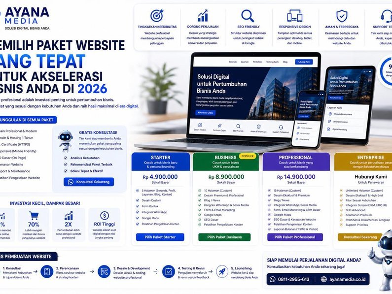 Memilih Paket Website yang Tepat untuk Akselerasi Bisnis Anda di 2026