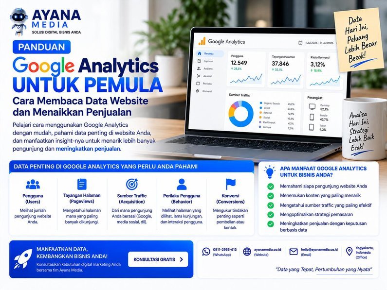 Panduan Google Analytics untuk Pemula: Cara Membaca Data Website dan Menaikkan Penjualan
