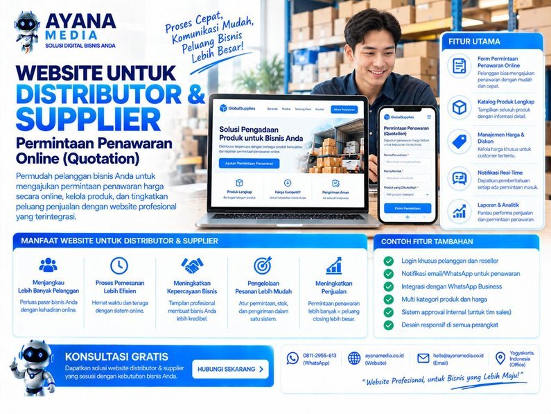Website untuk Distributor dan Supplier: Cara Menerima Permintaan Penawaran Online