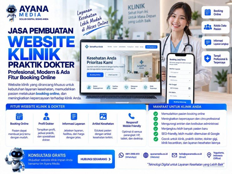 Website untuk Klinik dan Praktik Dokter: Cara Membuat Pasien Memesan Jadwal Online