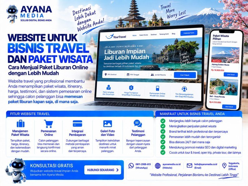 Website untuk Bisnis Travel dan Paket Wisata: Cara Menjual Paket Liburan Online