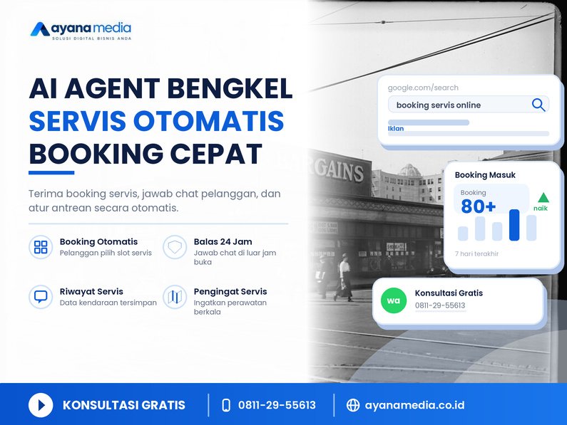 AI Agent untuk Bengkel dan Servis Kendaraan: Cara Menerima Booking Servis dan Antrean Otomatis