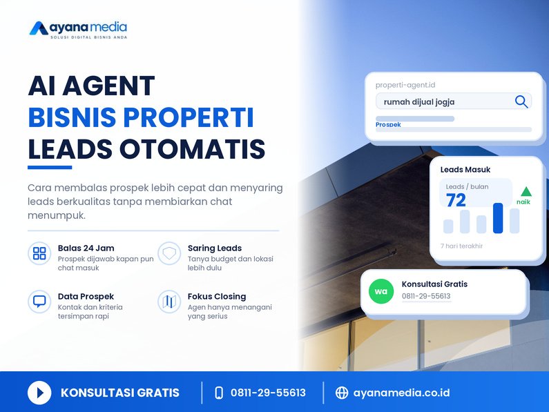 AI Agent untuk Bisnis Properti: Cara Membalas Prospek Lebih Cepat dan Menyaring Leads Berkualitas