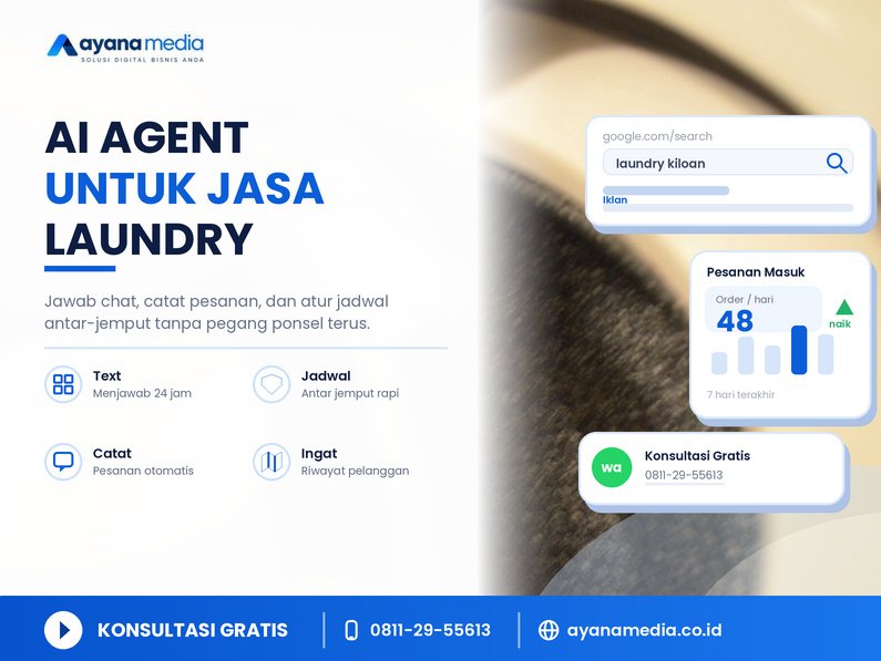 AI Agent untuk Jasa Laundry dan Binatu: Cara Mengelola Pesanan dan Jadwal Antar-Jemput Otomatis