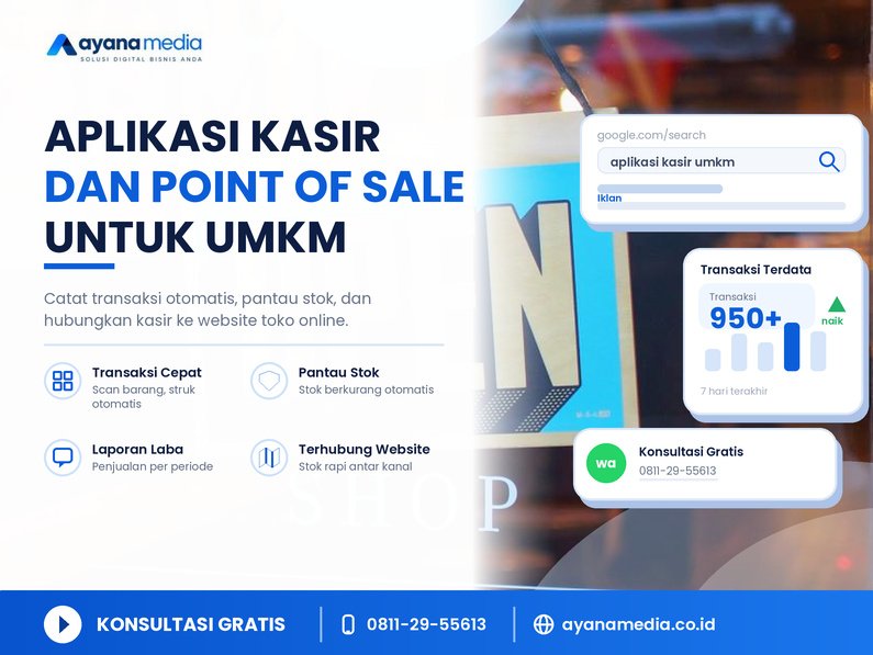 Aplikasi Kasir dan Point of Sale untuk UMKM: Cara Mencatat Transaksi Otomatis dan Terhubung ke Website