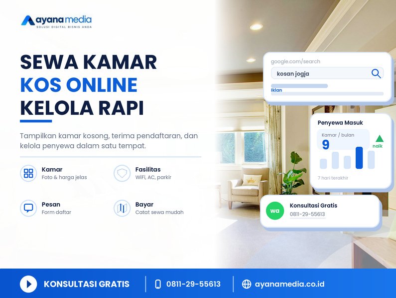 Website untuk Bisnis Kos-Kosan: Cara Mengelola Kamar dan Menerima Penyewa Online