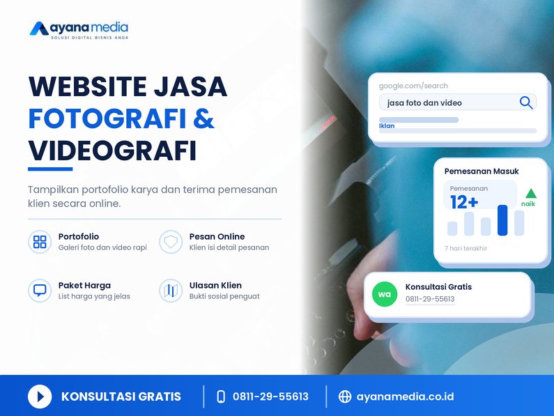 Website untuk Jasa Fotografi dan Videografi: Cara Menampilkan Portofolio dan Menerima Pemesanan Klien