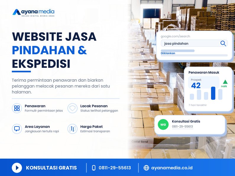 Website untuk Jasa Pindahan dan Ekspedisi: Cara Menerima Permintaan Penawaran dan Melacak Pesanan Online