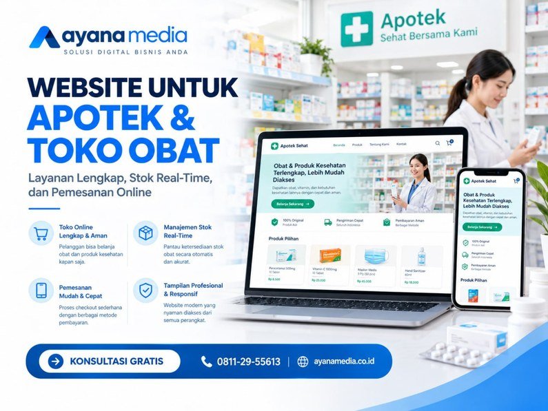 Website untuk Apotek dan Toko Obat: Cara Menampilkan Stok dan Menerima Pesanan Resep Online