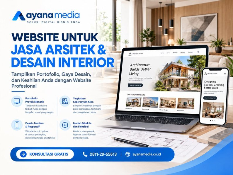 Website untuk Jasa Arsitek dan Desain Interior: Cara Menampilkan Portofolio Proyek dan Mendapatkan Klien dari Google