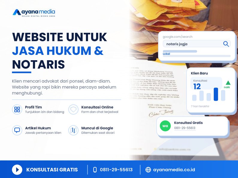 Website untuk Jasa Hukum dan Notaris: Cara Mendapatkan Klien dari Google